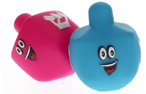 Picture of Dreidel Squeaky Dog Toy Assorted Colors Single Piece